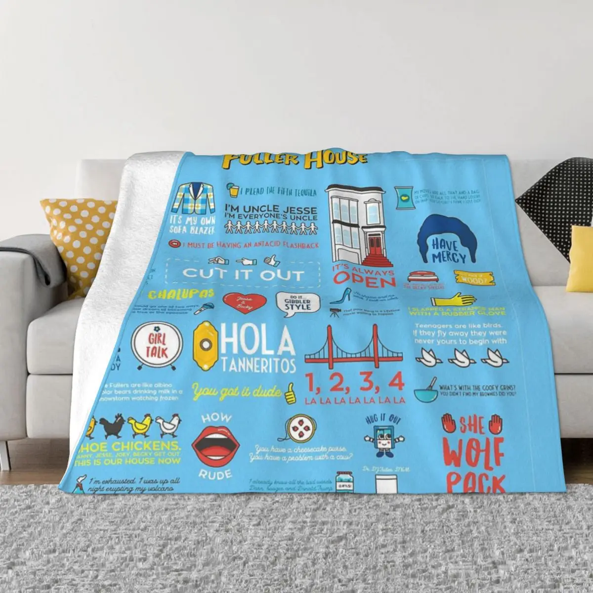 

Fuller House Quotes Quilt Bed Blanket Winter Blankets Thin Wadding Blanket Throw Blanket