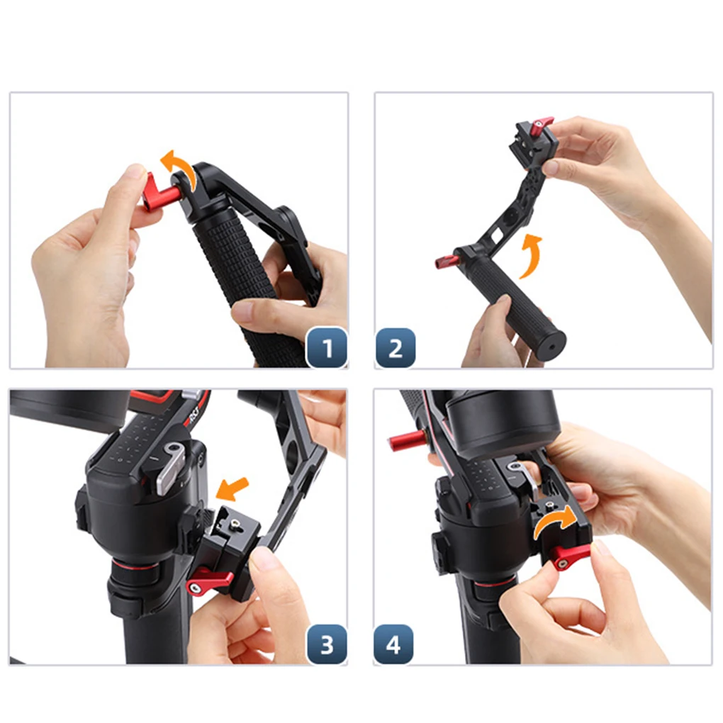 Stabilizer Foldable Stabilizers Clamp Extension Cameras Gimbal Video Stick