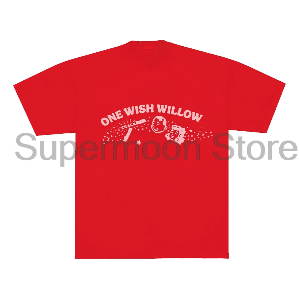 2026 Movie Obsession One Wish Willow T-shirt Crewneck Short Sleeve Heavyweight Cotton Tee Men Women Streetwear Tops