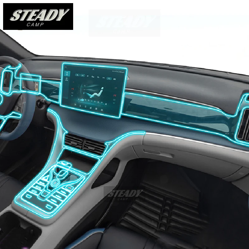 

For BYD Son Pro 2021-2022 2023 Car Interior Center Console Transparent PPF-TPU Protective Film Anti-scratch Repair Accessories