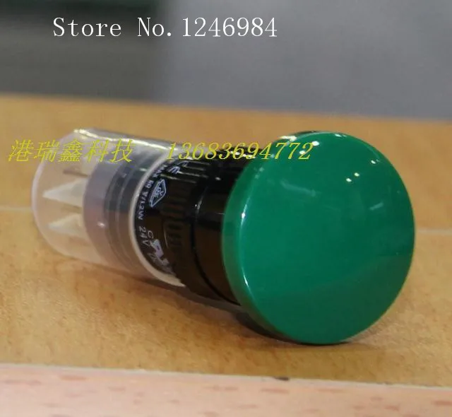 [SA]M16 no lock reset button switch DECA Taiwan Progressive Alliance round green button mushroom P16LMR3-1AB--10pcs/lot