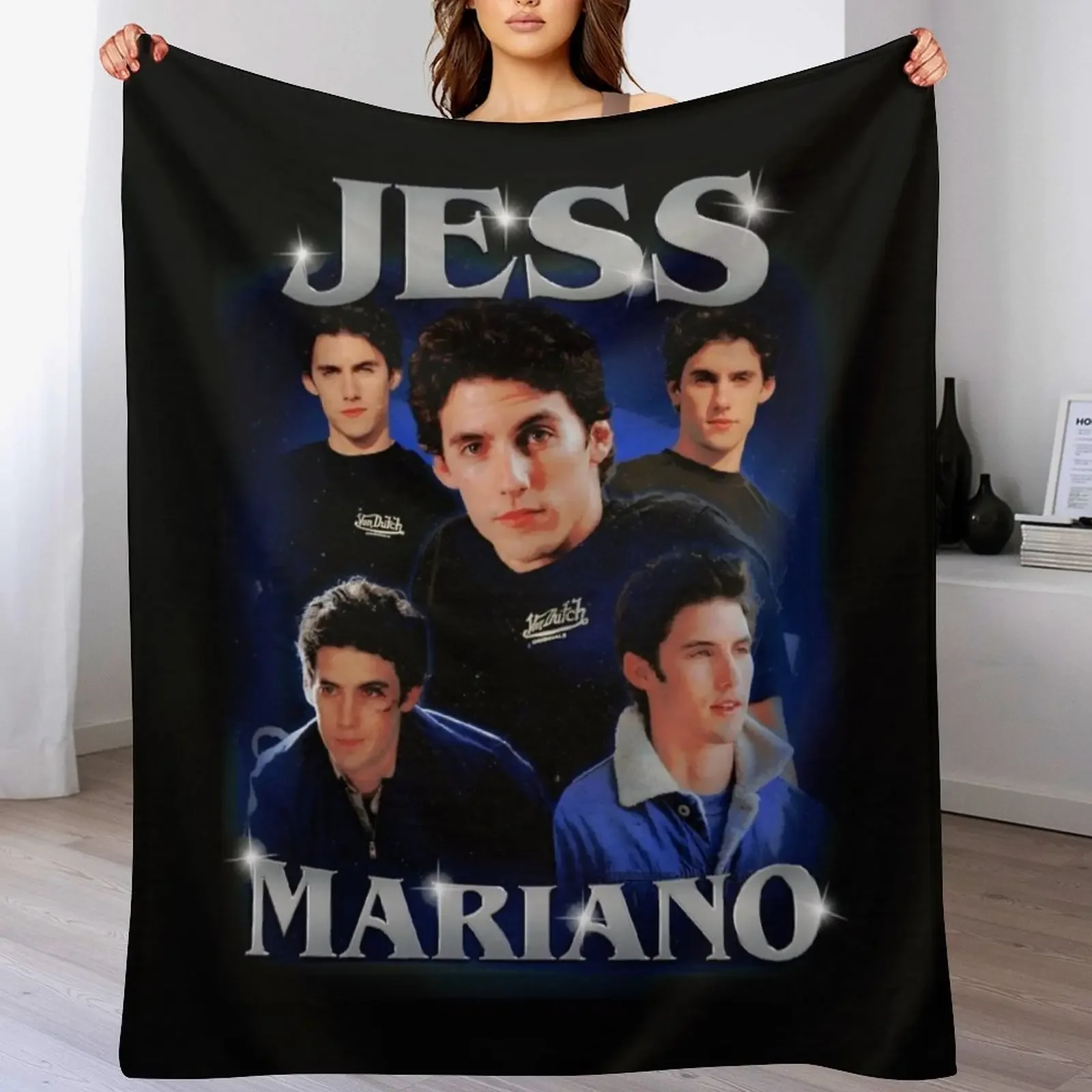 

Jess Mariano Classic Throw Blanket Modern Design Soft Blanket for Home Decor