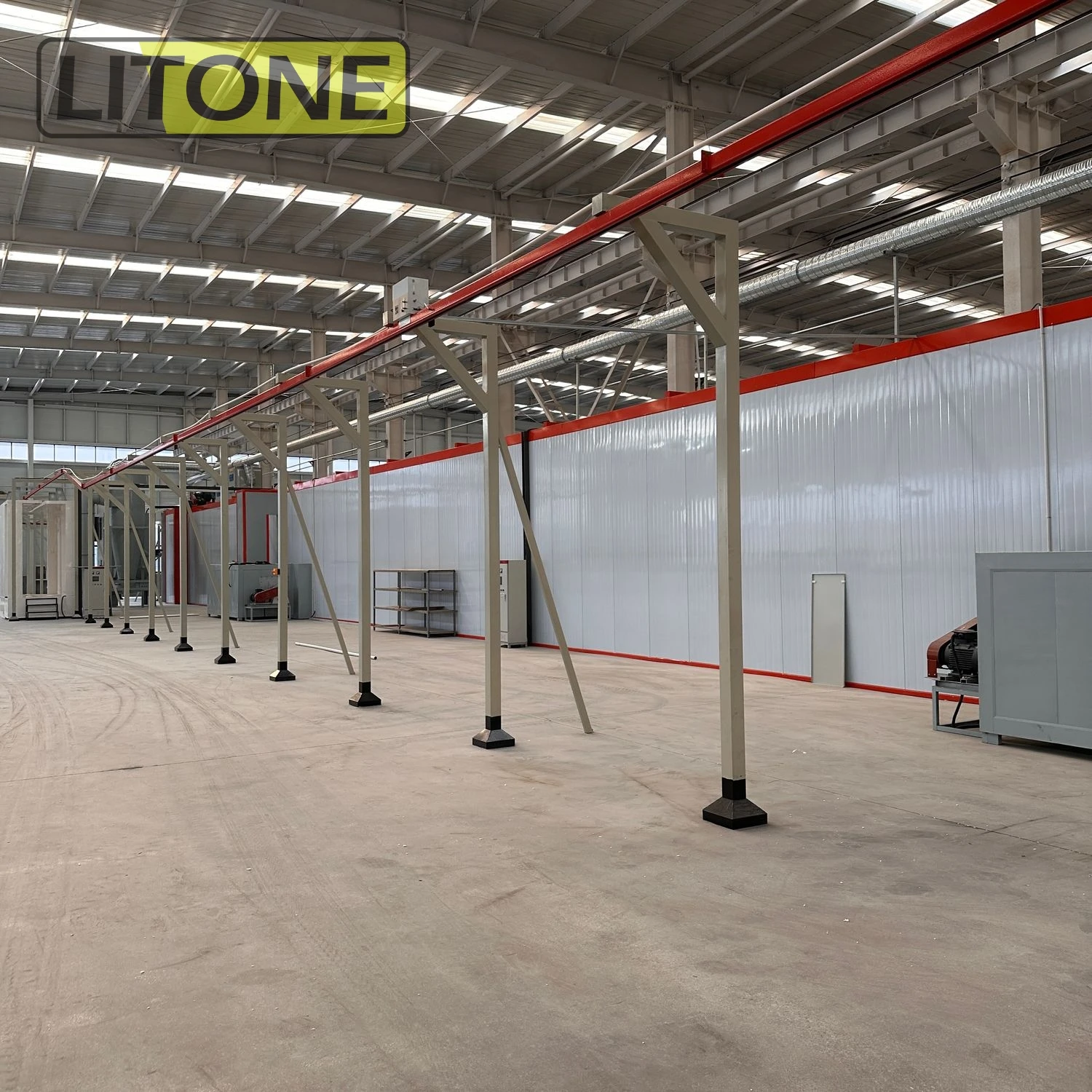 Automated Dip Aluminium Profile Electrostatic Powder Coating Line Quick Color Change Cyclone For Quick Substrate Color Change