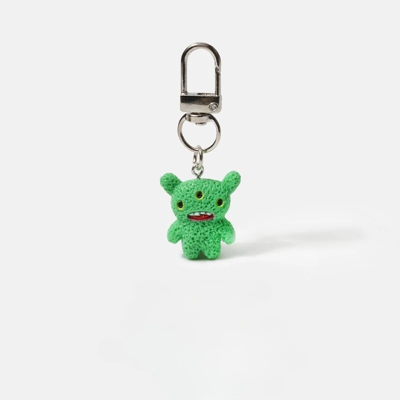 FUGGLER Junges Monster Anime Cartoon Hässliches Niedliches Kleines Monster Schlüsselanhänger Lustiger Bunter Pelzmonster Rucksackanhänger Accessoire – Detail 10