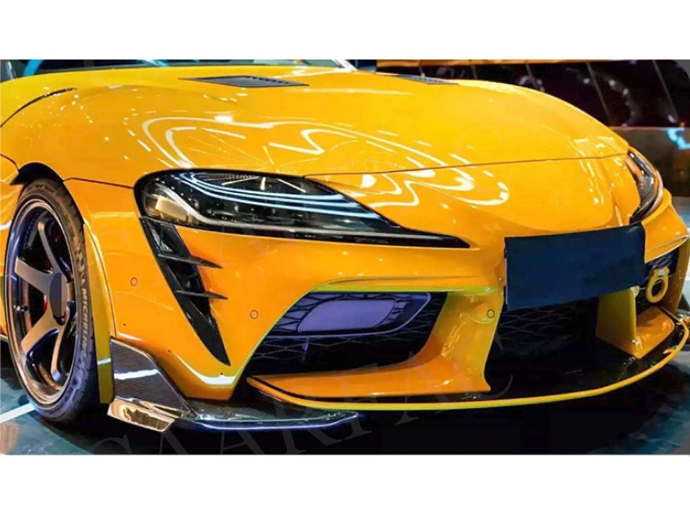 For Toyota Supra A90 2019+ Carbon Fiber Car Front Bumper Air Vent Trims Cover Bumper Body Kits Car Accessories FRP - view 4