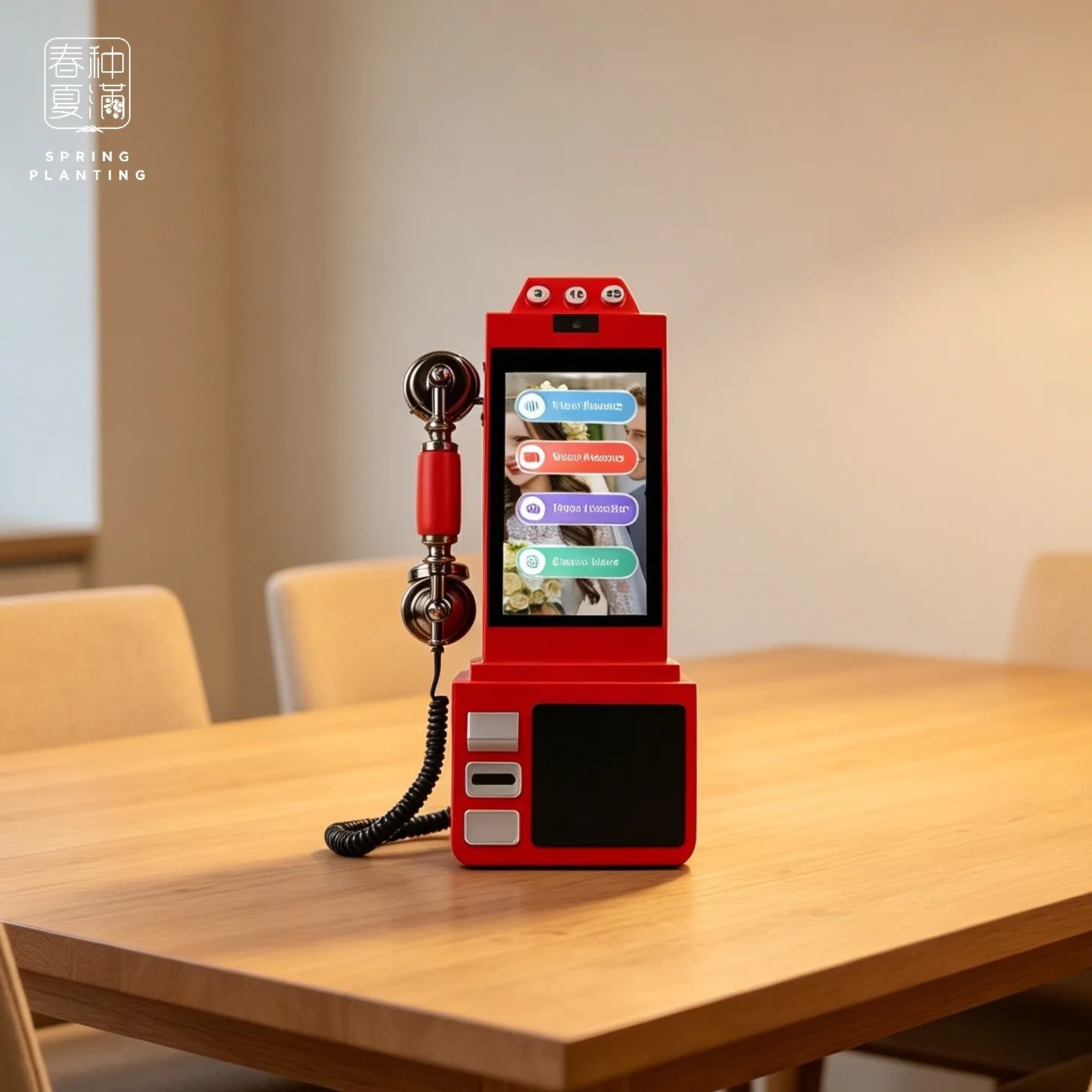 Hot SPRING PLANTING Touch-screen 8'' Audio&Video Guestbook 64GB Phone Recorder Video Guestbook for Wedding Decoration & Supplies
