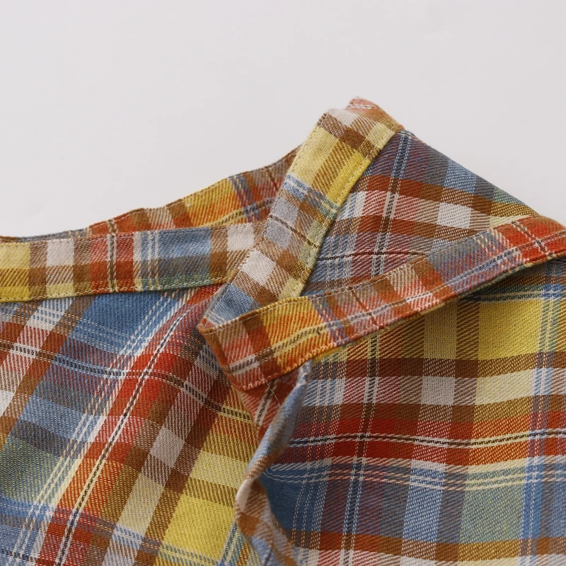 กระโปรงผู้หญิง ลายตารางสีรุ้ง หวานซ่อนเปรี้ยว ขอบลูกไม้แบบไม่สม่ำเสมอ ดีไซน์ชิ้นเดียวผูกโบว์