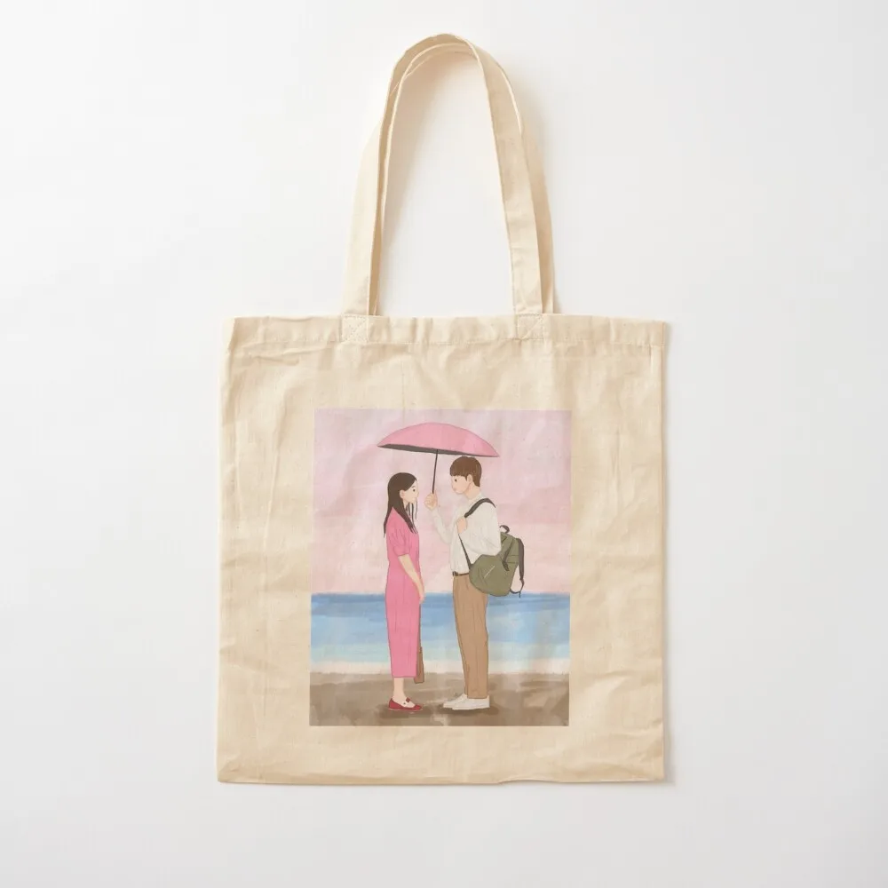 Hometown cha cha cha - kdrama woman shopping cute canvas bags Canvas