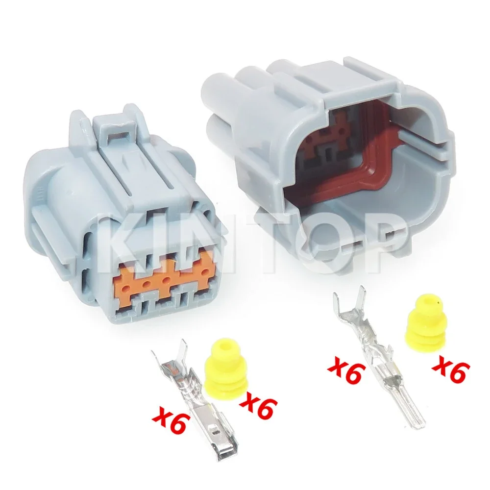 1 Set 6 Pins Car Light Lamp Wire Socket AC Assembly For Nissan PB291-06127 6185-1175 Auto Headlight Electric Cable Connector