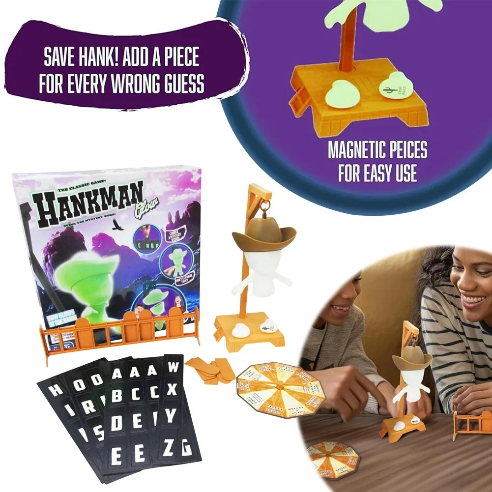 

Magnetic Hangman Board Game Fun Travel Game Table Game for Kids & Adults Family Party Games