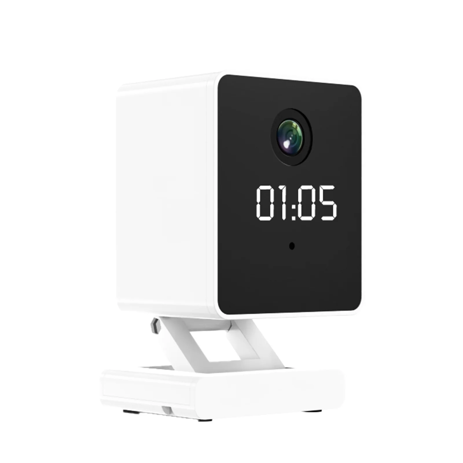 

2025 Новая внутренняя камера наблюдения Wi-Fi с часами, качеством изображения 2K, интеллектуальным ночным видением и двусторонним домофоном