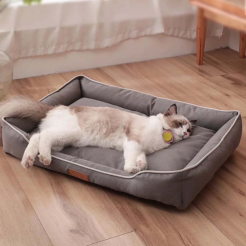 

Waterproof Cat Dog Bed 600D Oxford Cloth Pet Dogs Beds Soft Thickened PP Cotton Filling Bite-resistant Pets Mat Dog Accessories