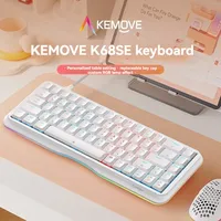 KEMOVE K68SE Mechanical Keyboard Wired Type-C RGB Gasket Lightweigh Portable Custom 65% Low Profile Girl Office Gaming Keyboard