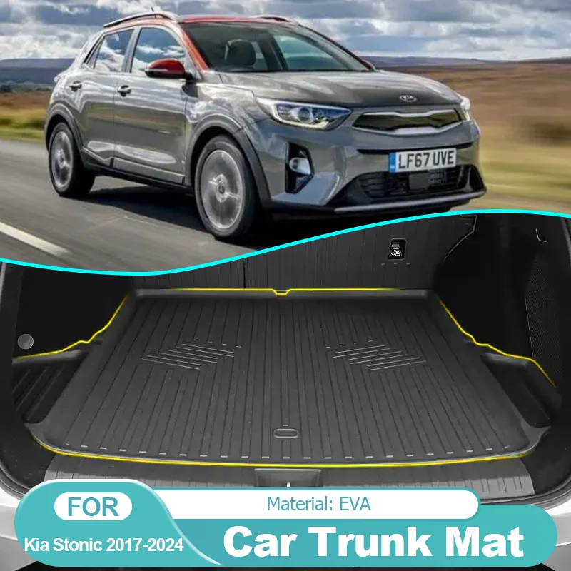 

Car Rear Boot Cargo Liner Tailored Trunk Mat Floor Tray Carpet Pad Car Accessories for Kia Stonic 2017~2024 2023 2022 2021 2020