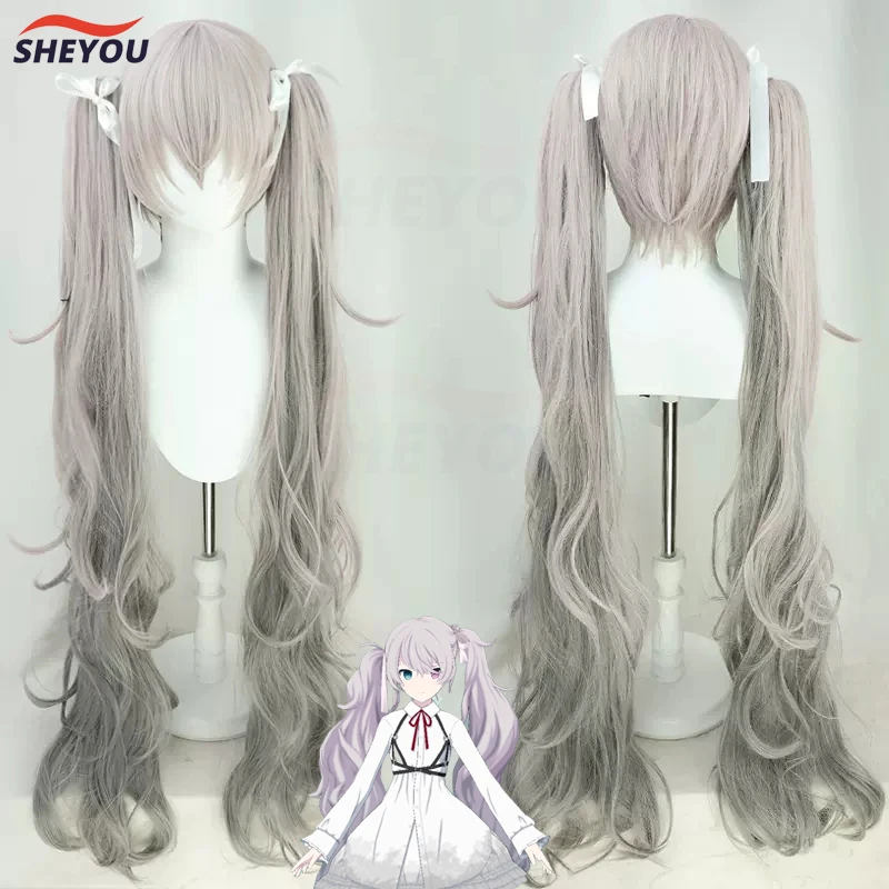 Nightcord SEKAI Miku Cosplay Wig Project Sekai Colorful Stage! Long Ponytails Heat Resistant Synthetic Hair Wigs + Wig Cap