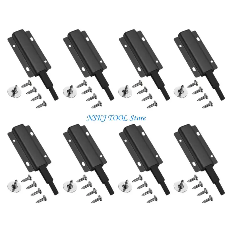 L8RC 8pcs Push to Open Cabinet Hardwares With Double Spring For Easy Operations