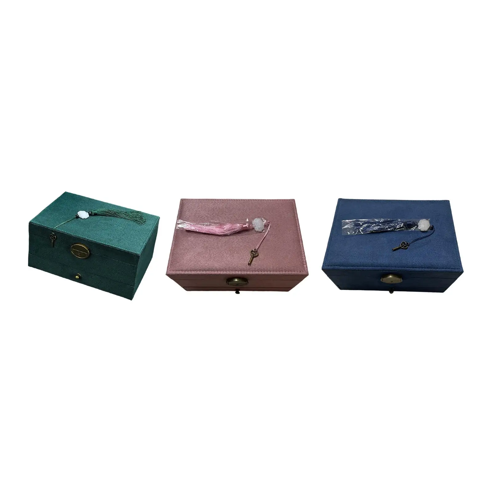 3 Layer Jewelry Box Scratchproof Gift Elegant for ear Stud Bangles Watch