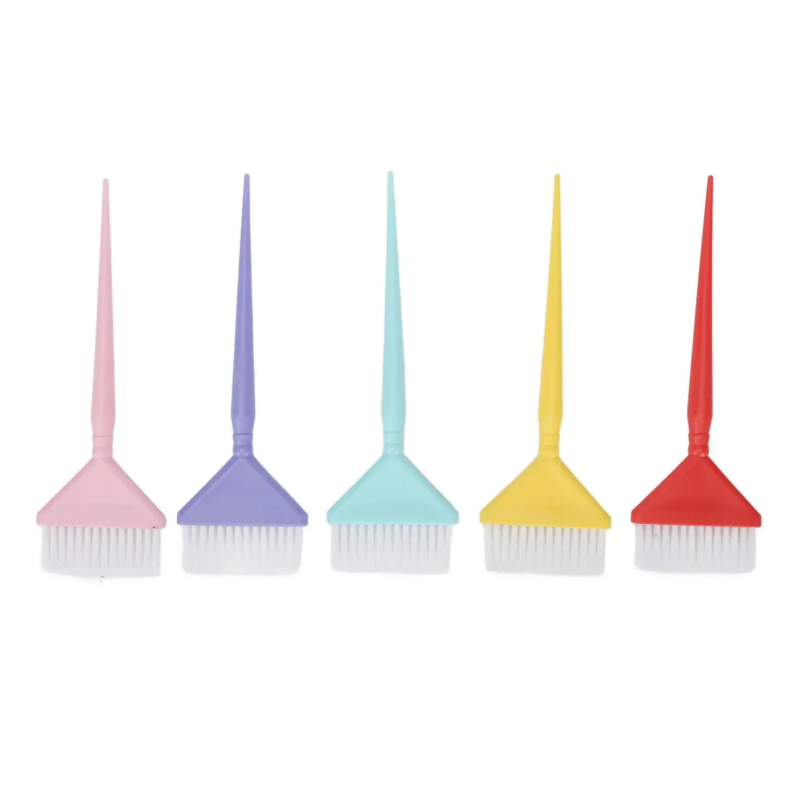 Hair Dye Brush Set com aperto confortável e cauda pontiagudos ergonômicos, perfeito para uso do salão