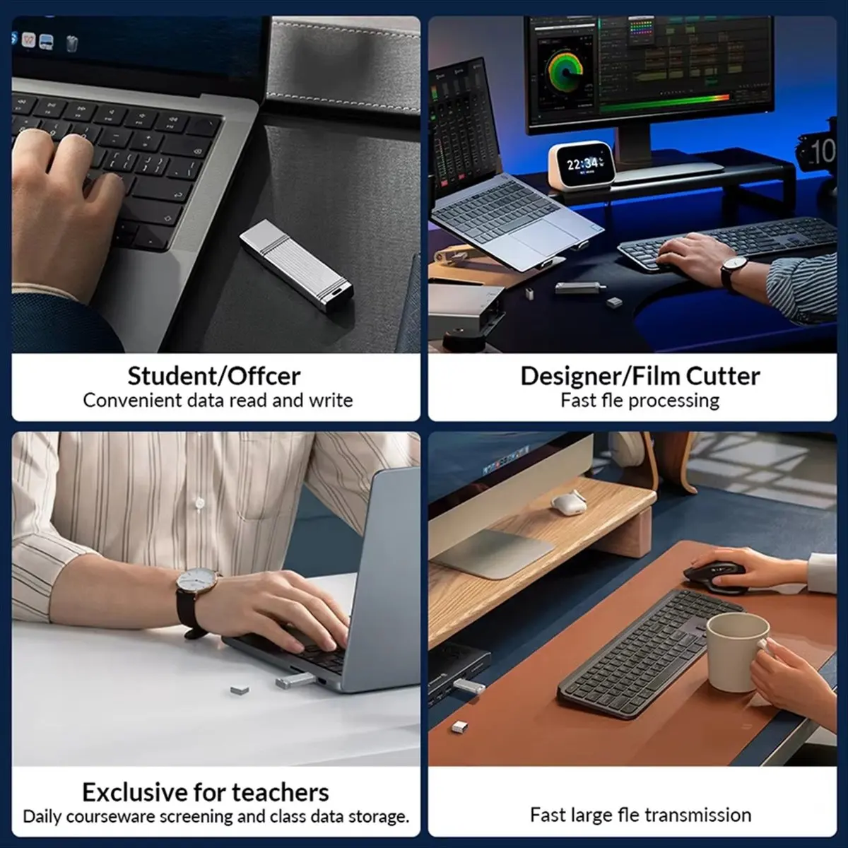 OKgood Portable Type C Flash Drive High Speed Type C Pendrive External Memory 64GB Storage Metal U Disk for Computer
