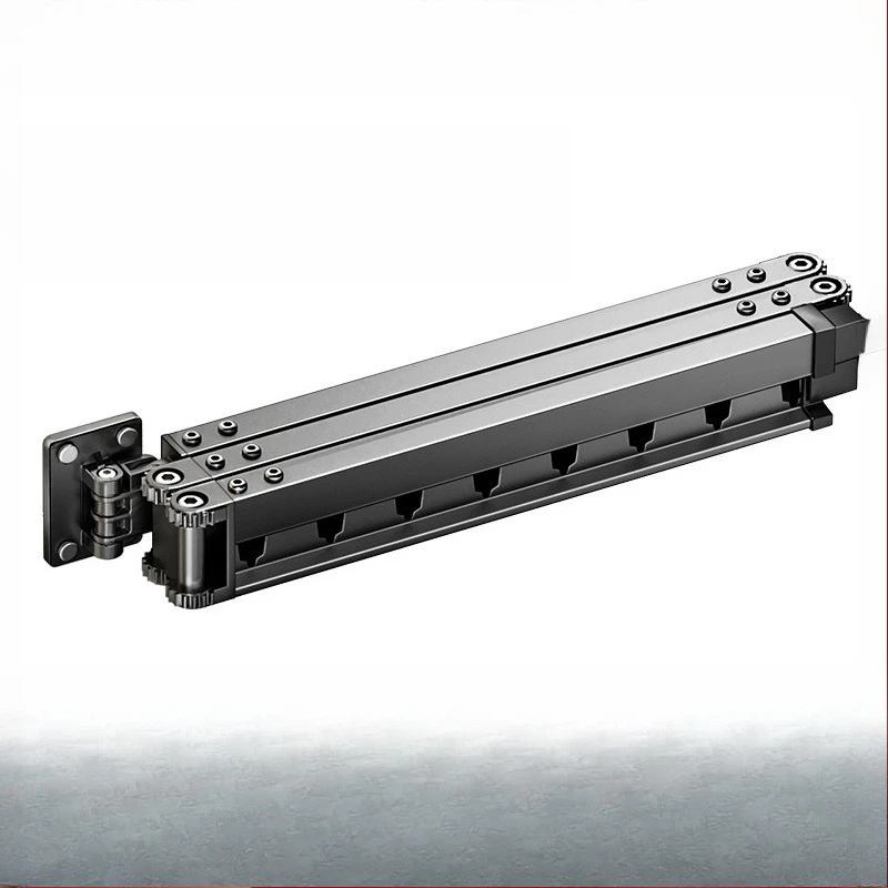 

Folding clothes drying rack Household wall-mounted balcony No punching Invisible telescopic hanging clothes rod Windproof quilt