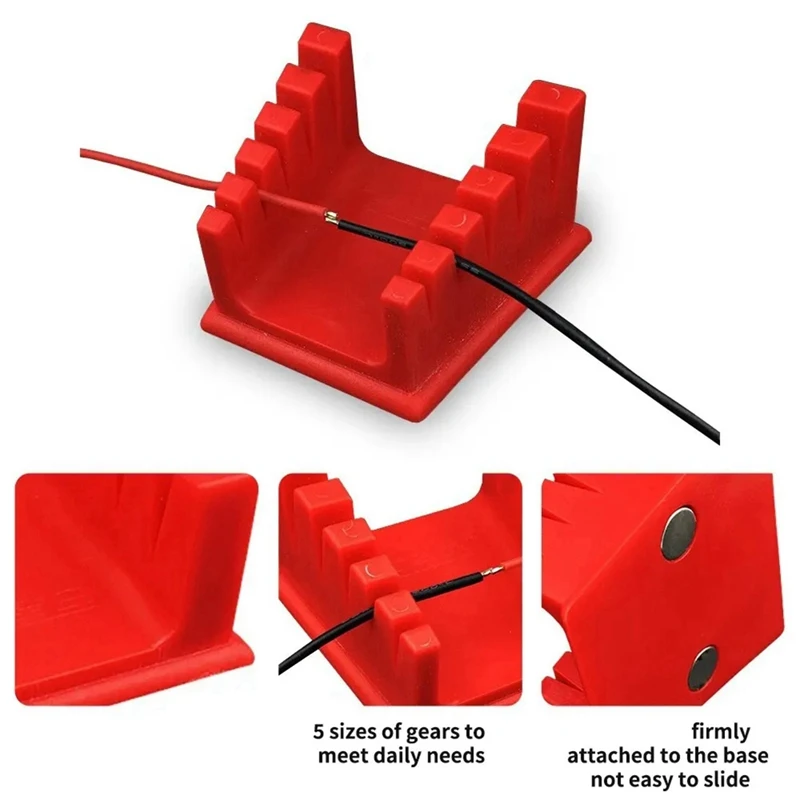 A98E-3D Printer Parts ABS Welding Wire Fixture With Two Suction Magnets Bracket Welding Clamp For Motherboard Soldering
