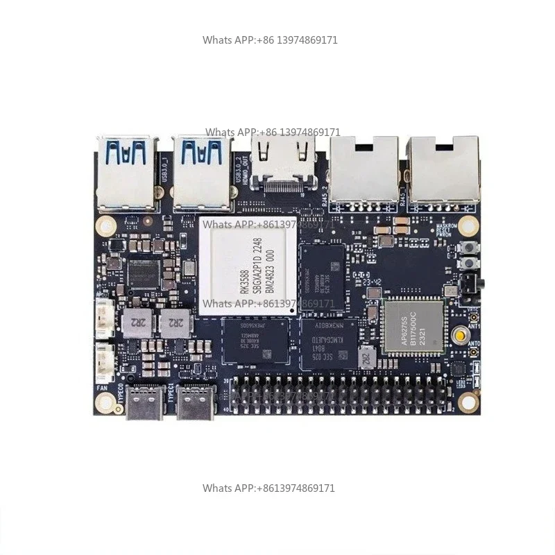 For Bpi M7 RK3588 Development Board Dual 2.5G Network Port Onboard WIFI6 Single Board Computer Edge Computing Module