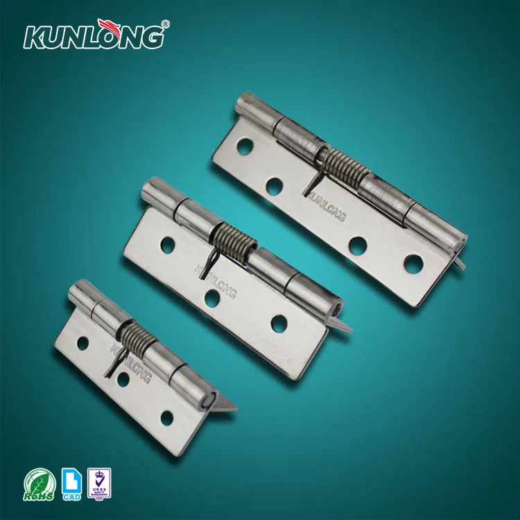 4Pcs Stainless Steel Spring Hinge SK2-049 Rebound Hinge, Automatic Return Hinge, Spring Hinge