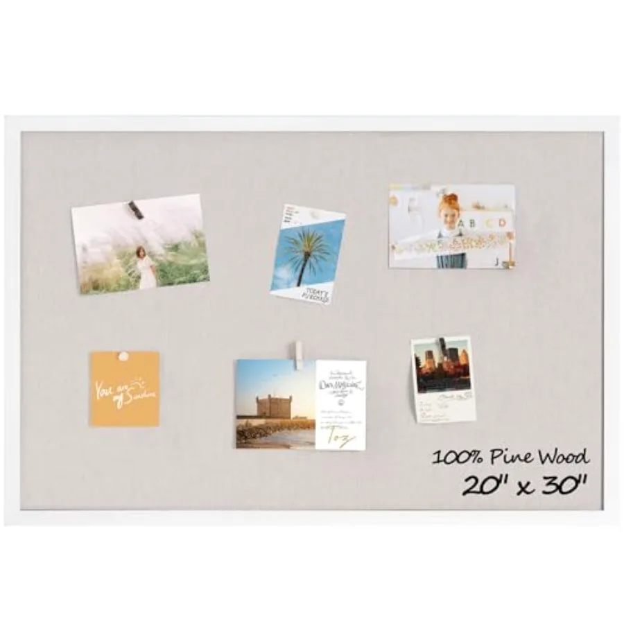 

Доска-органайзер из пробки для офиса, 20x30 дюймов, с рамкой из сосны, настенная, для заметок, для школы, дома и офиса