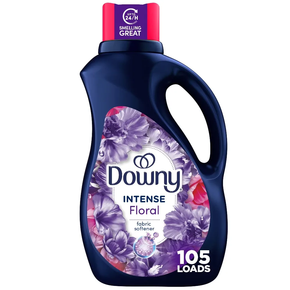 Intense Liquid Fabric Softener and Conditioner, Floral Scent, 77 fl oz, 105 Loads