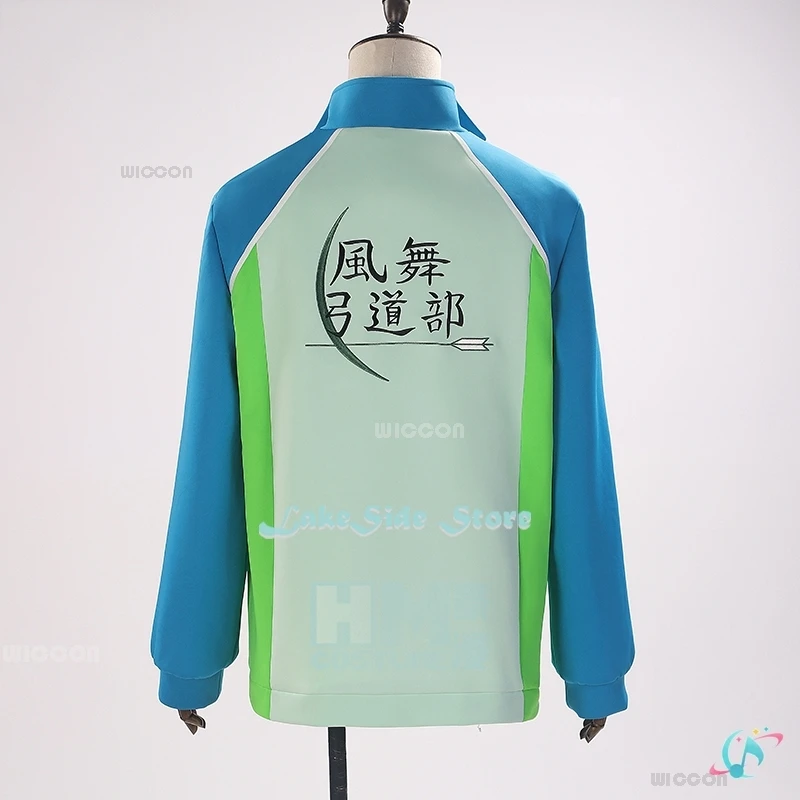 Customized Tsurune Shuu Fujiwara Masaki Takigawa Cosplay Coat Sportswear Kazemai High School Uniforms Kyudo Clu Unisex Embroider