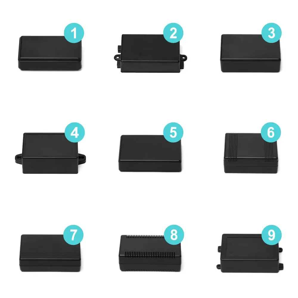1/2 pz 9 dimensioni plastica ABS di alta qualità scatola di progetto elettronico scatole di recinzione caso dello strumento progetto di copertura