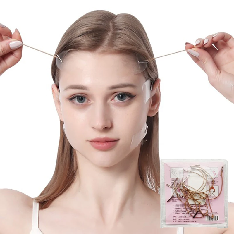 Invisible Face Lift Stickers V Face Patch Small Face Pull Rope Patch Instant Face and Eye Facial Mask Set Thin Anti Wrinkle