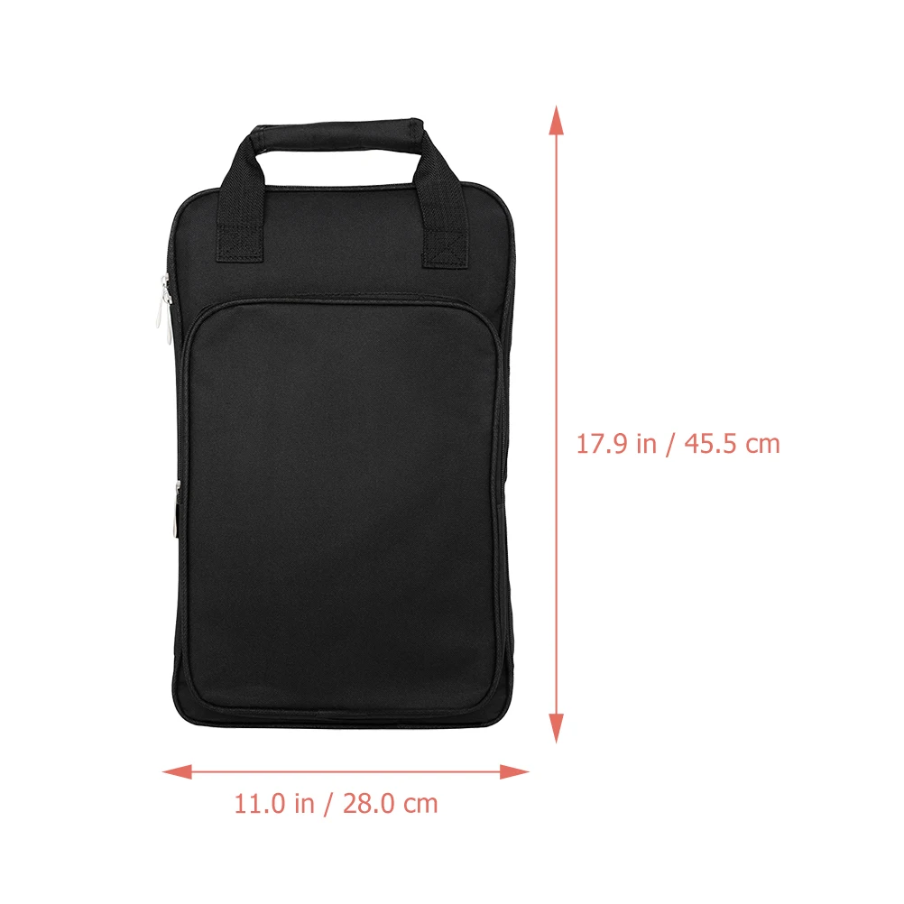 

Drumsticks Waterproof Bag Bags for and Mallets Dedicated Drummer Black Backpack Para Baquetas
