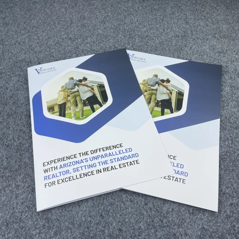 

Custom printing Logo new design colorful offset printing paper file presentation folders for business