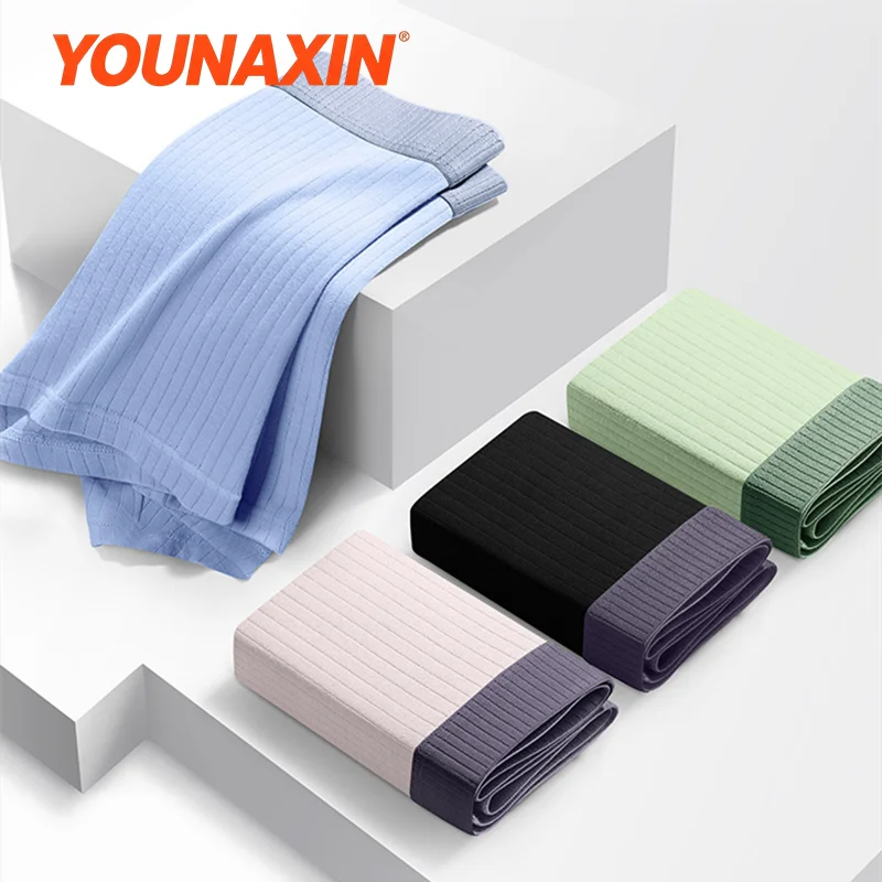 6 Pcs Men Boxer Briefs Underwear Thin Breathable Teen Underpants Comfortable Daily Undies Shorts L XL 2XL 3XL 4XL 5XL YOUNAXIN
