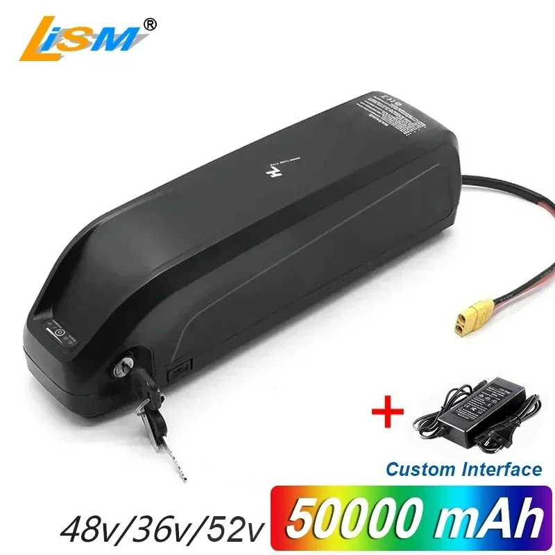 100%NEW 36V 48V 20AH 30AH 40AH 50AH Hailong Ebike Battery 18650 battery and Gift +Charger