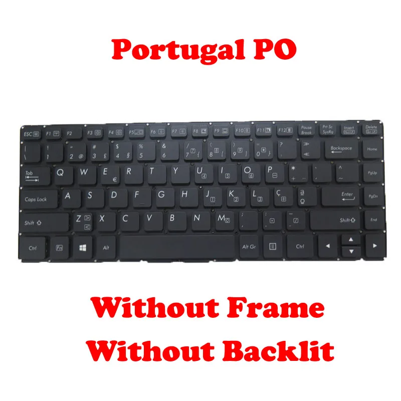 NEW Portugal PO Laptop Keyboard V138418CS1 V00 PO-RO 531087680982 V138418DS1 531087680981 For GETAC S410 G1 G2 G3 teclado