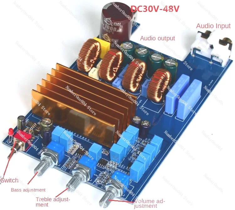 YJ-TPA3255 High Power Class D Fever HIFI Digital 2.1 Power Amplifier Board 300W + 150W + 150W