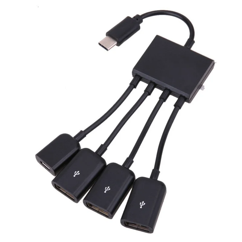 USB tipo-c OTG cabo adaptador, macho para USB Micro fêmea, Hub para telefone inteligente, Samsung, Xiaomi, Huawei, 3.0, 2.0