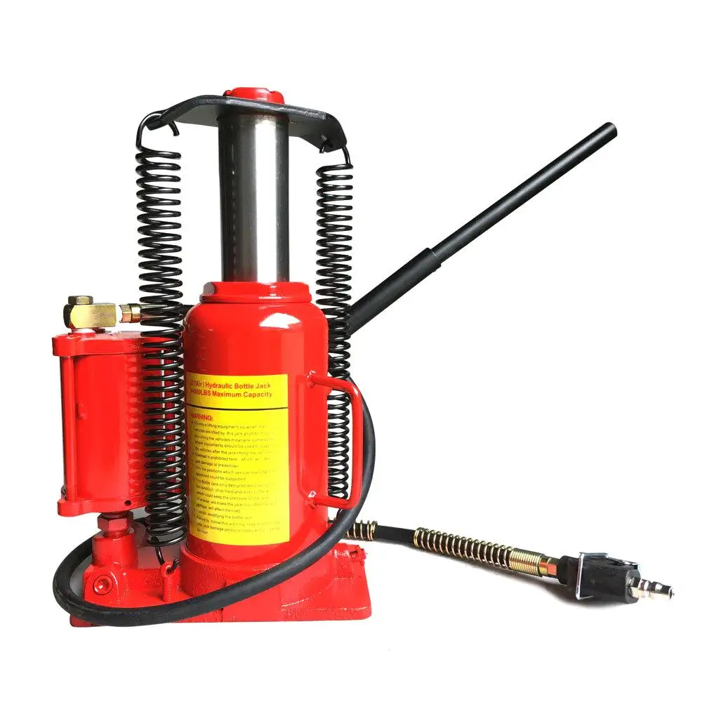 20 Ton Air Hydraulic Bottle Jack Red