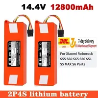 14.4V Vacuum Cleaner Battery Replacement for Xiaomi Roborock S50 S51 S55 T60 E352-00 S502-00 C10 E20 E35 SC Batteries 12800mAh