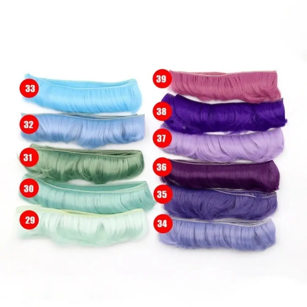 Hochtemperaturdraht Bjd DIY Fransenhaar Bunte 5x100cm BJD/SD Perücke Fransenhaar Hitzebeständige Quastenhaarreihen