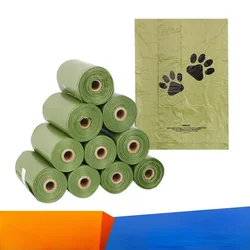 Bolsas biodegradables para excrementos de perro, 18 rollos (270 bolsas),HDPE/EPI, color verde, aroma de lavanda, 13x9 pulgadas