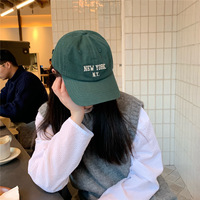 NEW YORK Letter Baseball Caps Vintage Solid Color Adjustable Snapback Peaked Hats Women Man Streetwear Hip Hop Hats