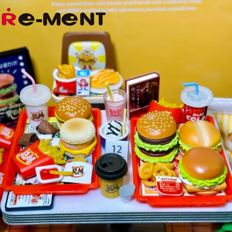 本物の在庫あり リーメント チョコレートワールド ハンバーガーモデル デザートルーム ミニチュアシーン ブラインドボックス デコレーション 女の子の誕生日プレゼント