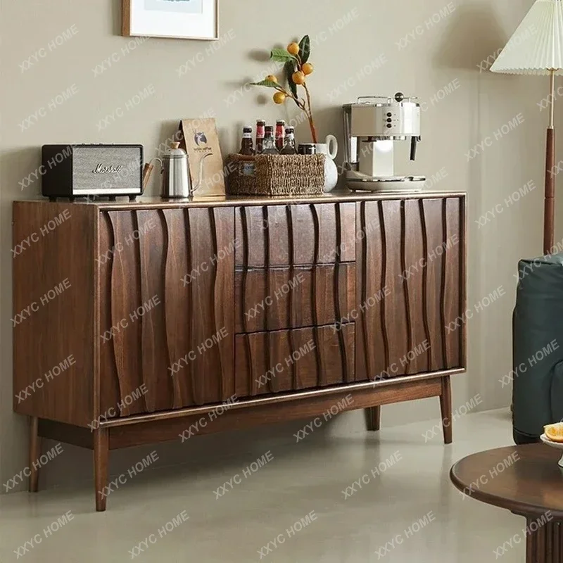 TT53Solid Wood Retro Locker Living Room Household Log Storage Cabinet B & B Bucket Cabinet