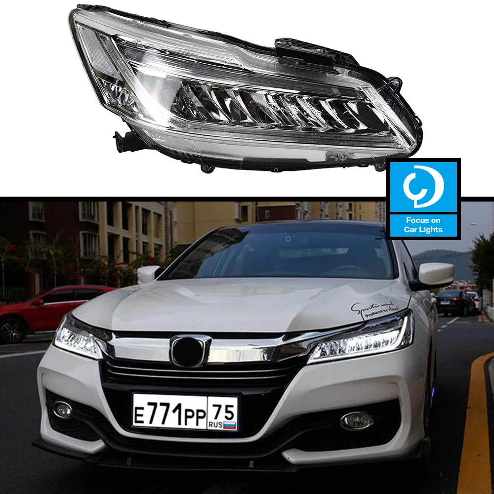 

Car Front Headlight For Accord G9.5 2015-2017 Modified Type LED Head Lamp Styling Dynamic Turn Signal Lens Automotive Accessorie