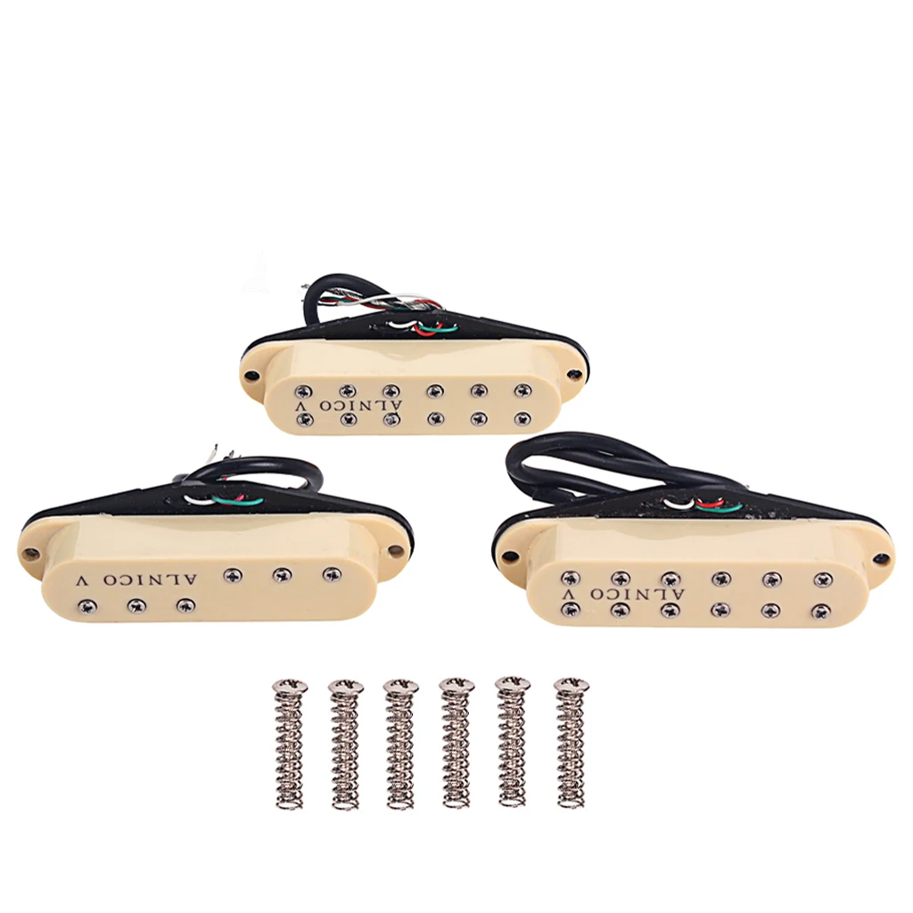 Set Of 3 Alnico V Humbucker Pickup Neck/Middle/Bridge for Electric Guitar Humbucker Pickup  Replacement Parts