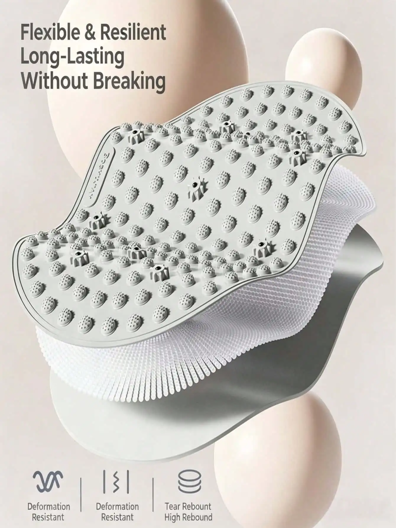 1 pcs Household Foot Pain Relief Mat Silicone Acupressure Massage Pad