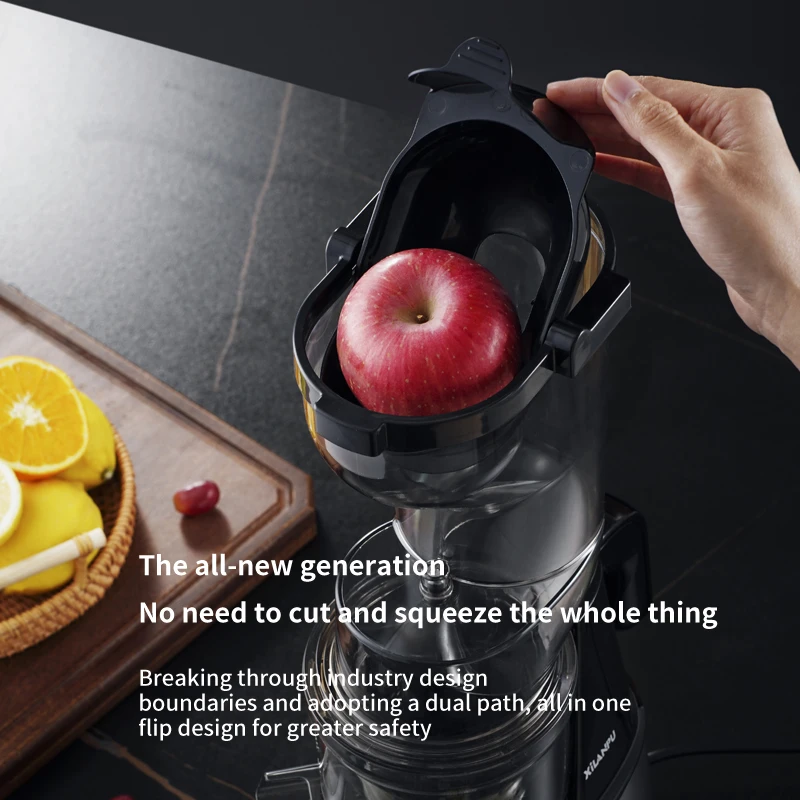 Vegetable Fruit Orange Extractor Commercial Multifunctional Juice Machine Big Mouth Cold Press Masticating Electric Slow Juicer
